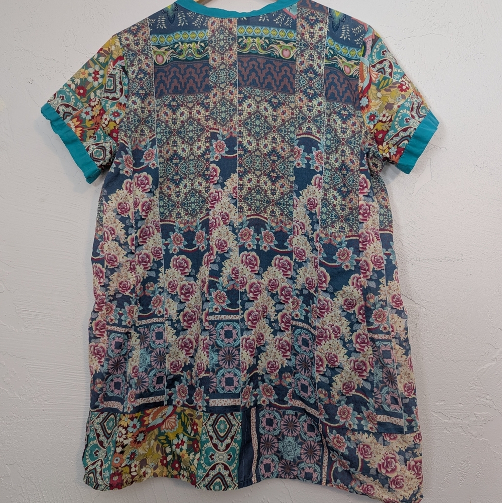 Johnny Was Floral Patchwork Lightweight Boho Hipp… - image 8